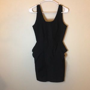 Bodycon LBD with peplum detais
